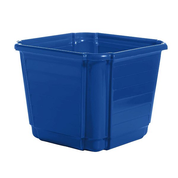 Cachepô Floreira Plástico Colibri 2,25 Litros 17 cm Azul