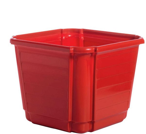 Cachepô Floreira Plástico Colibri 4,74 Litros 22 cm Vermelho Ferrari