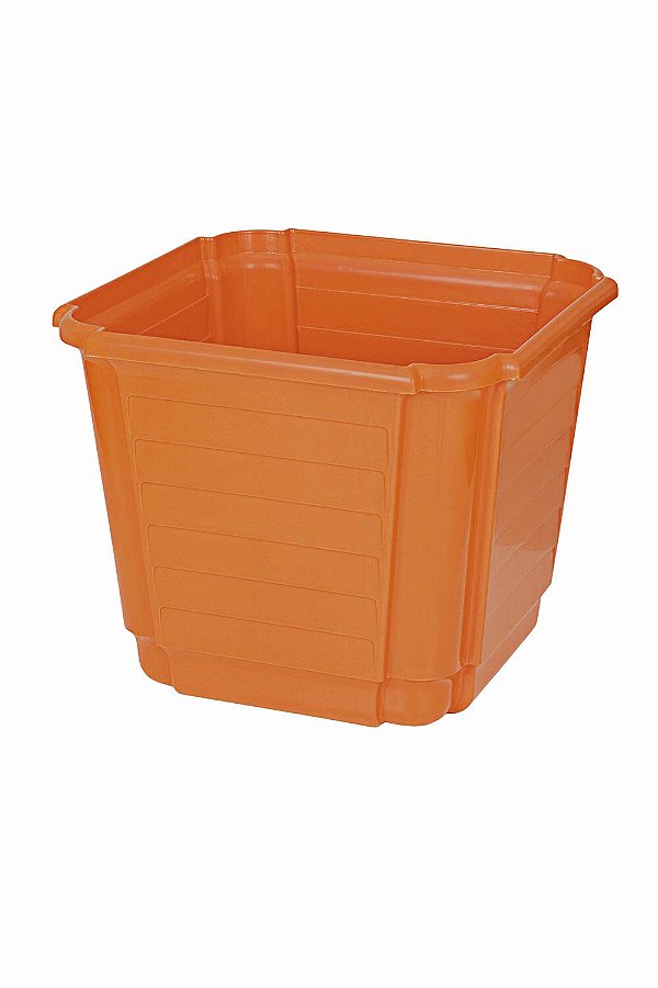 Cachepô Floreira Plástico Colibri 21,36 Litros 35 cm Laranja