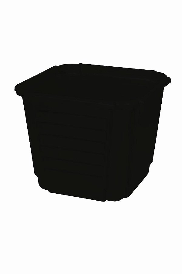 Cachepô Floreira Plástico Colibri 21,36 Litros 35 cm Preto