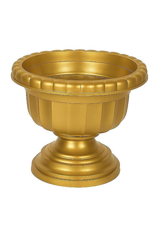 Cachepô Taças Plástico Colibri 4,89 Litros 26 cm Ouro