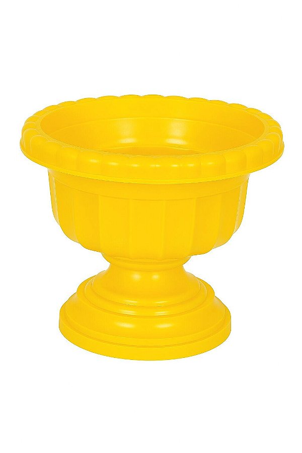 Cachepô Taças Plástico Colibri 4,89 Litros 26 cm Amarelo