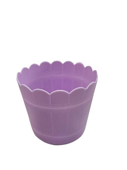 Cachepô Tina Plástico Colibri 1,65 Litros 17 cm Lilás