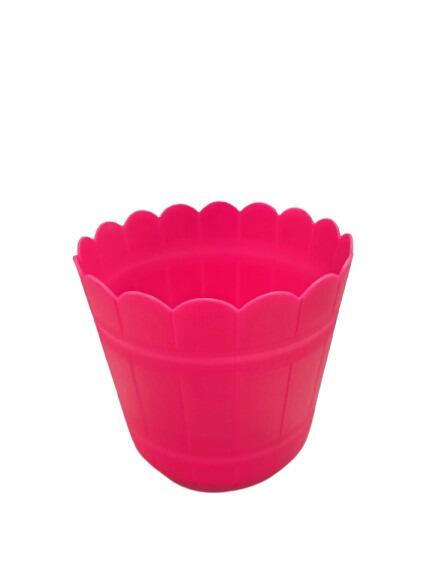 Cachepô Tina Plástico Colibri 1,65 Litros 17 cm Pink
