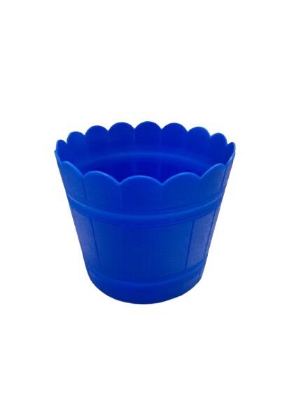 Cachepô Tina Plástico Colibri 1,65 Litros 17 cm Azul