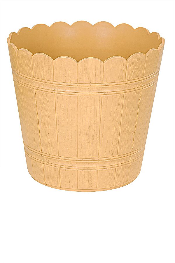Cachepô Tina Plástico Colibri 9,87 Litros 29 cm Cerejeira
