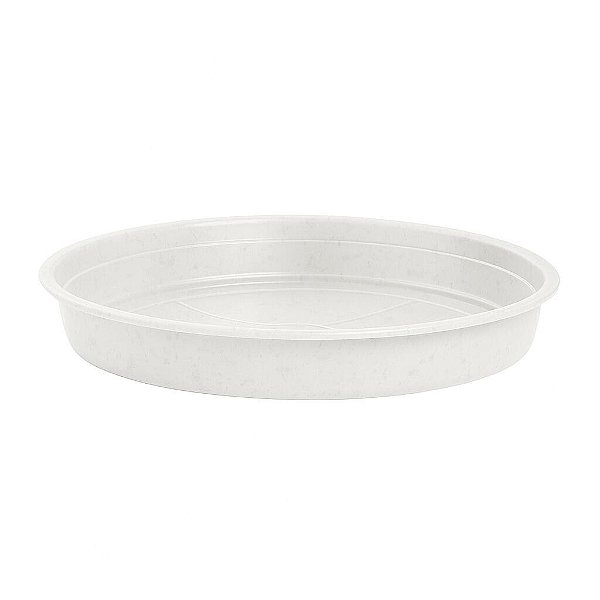 Prato Plástico Para Vaso 15 cm Mármore