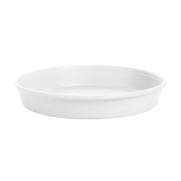 Prato Plástico Para Vaso 20 cm Mármore