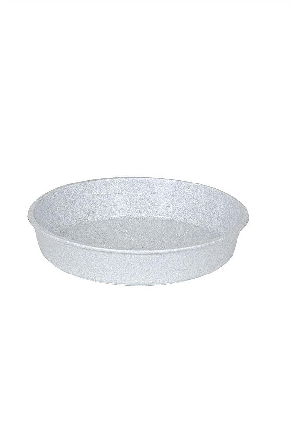 Prato Plástico Para Vaso 24 cm Mármore
