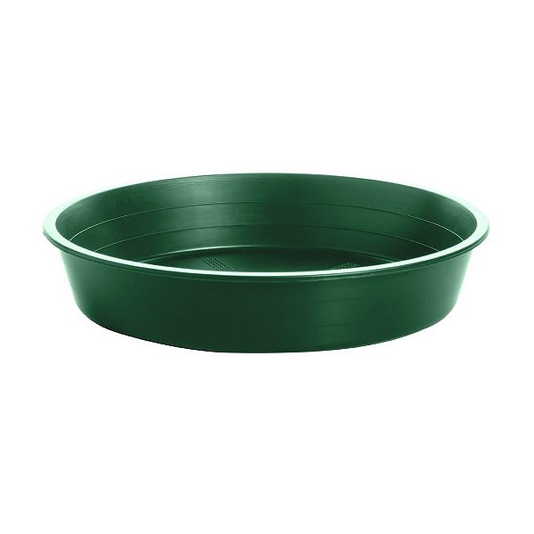 Prato Plástico Para Vaso 24 cm Verde Escuro