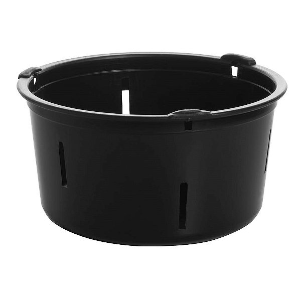 Vaso Orquídea Nº 02  1 Litro 7,5 cm Preto