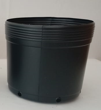 Vaso Para Muda Flexível 5 Litros 17,5 cm Preto