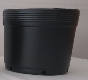 Vaso Para Muda Flexível 8 Litros 21 cm Preto
