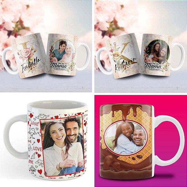 Canecas Personalizadas com foto e frase.