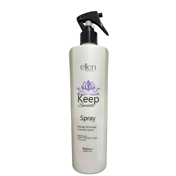 12 Unidades Realinhamento capilar Keep smooth spray orgânico-500ml