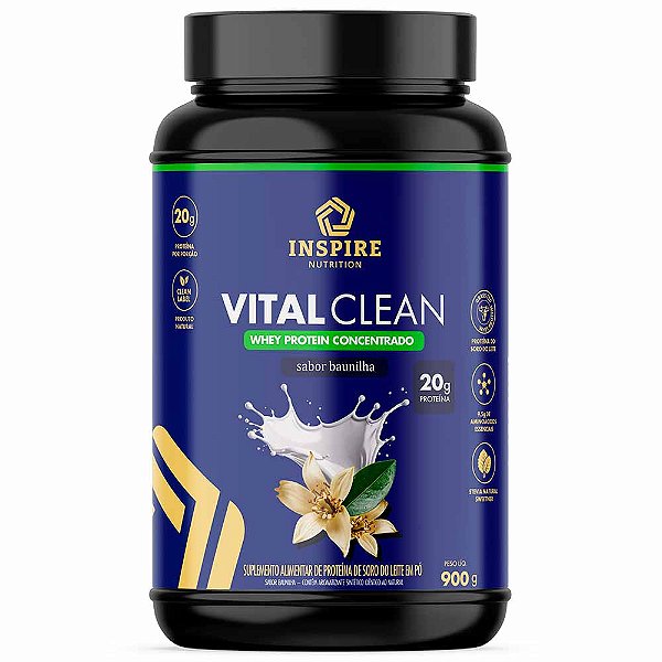 Whey Protein Concentrado Vital Clean 900g Inspire Nutrition