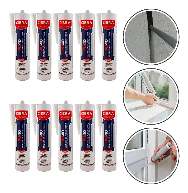 Pu Branco Selante Cola Cibraflex Pu Construção 400gr