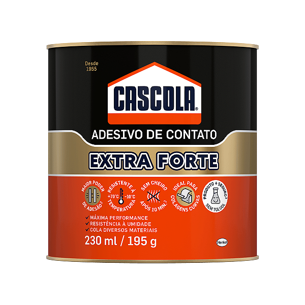 Cola de Contato Cascola Extra Sem Toluol 195g Henkel