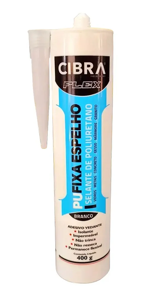Cibra selante adesivo de vedação pu fixa espelho branco
