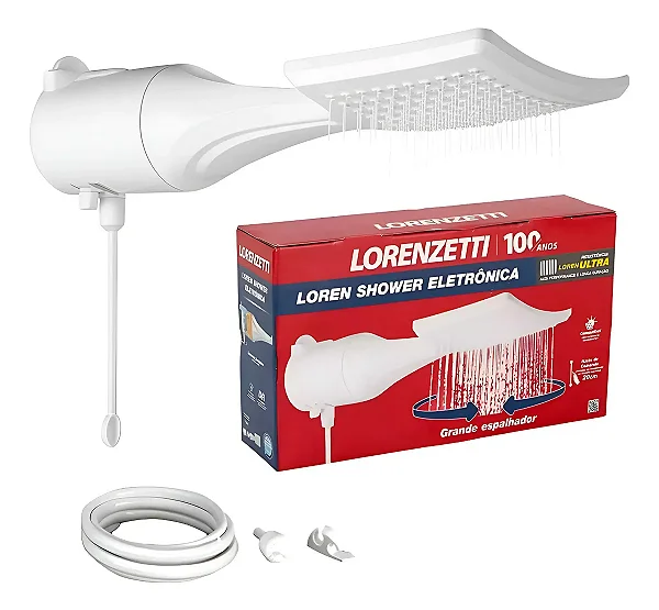 Ducha Chuveiro de parede Lorenzetti Loren Shower Ultra Eletrônico 7500w