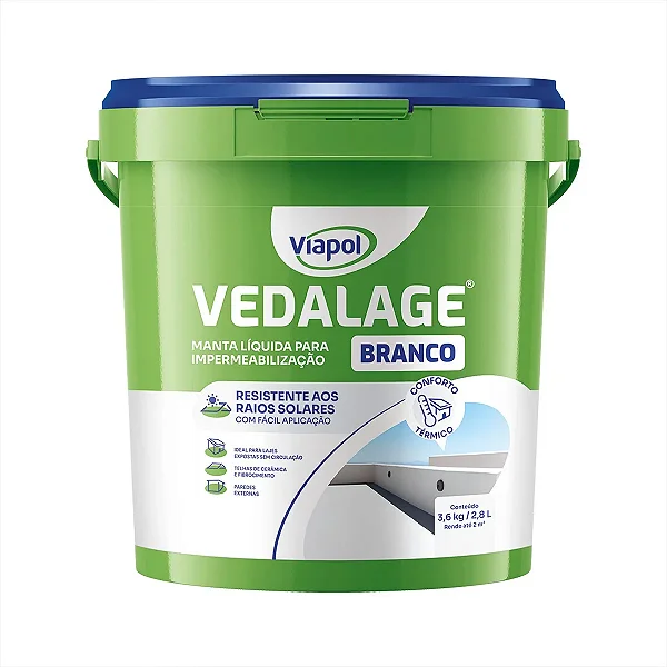 Manta Liquida Impermeabilização Branco Vedalage Viapol 3,6kg