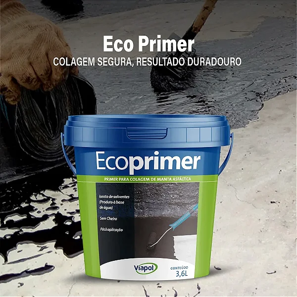 Primer Viapol Ecoprimer 3,6l Para Concreto E Alvenaria