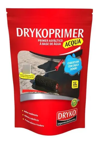Manta Líquida Impermeabilizante Dryko Asfáltica 1L Exterior Telhados