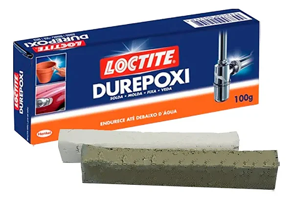 Cola Massa Adesiva Durepoxi Epóxi Cinza 100g Loctite