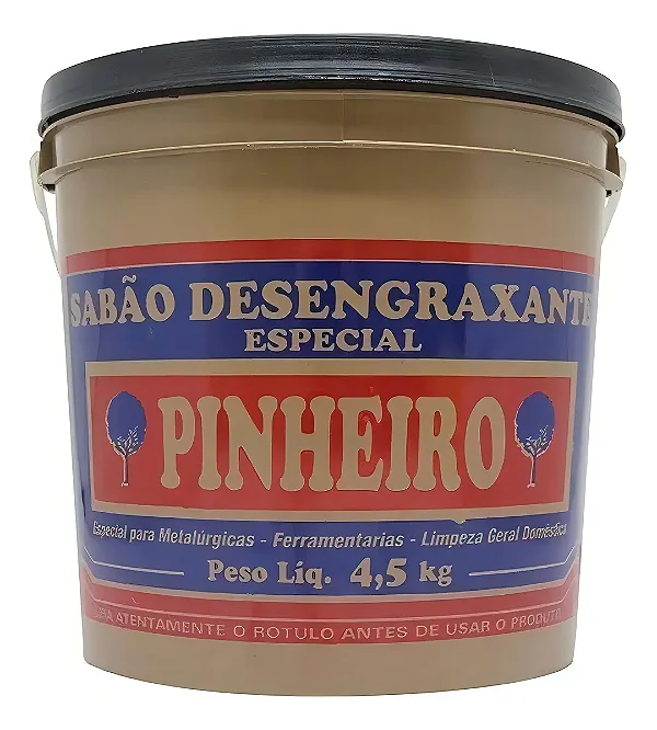 Desengraxante Pasta Limpeza Pinheiro 4,5kg Mecânicos e Metalúrgicos