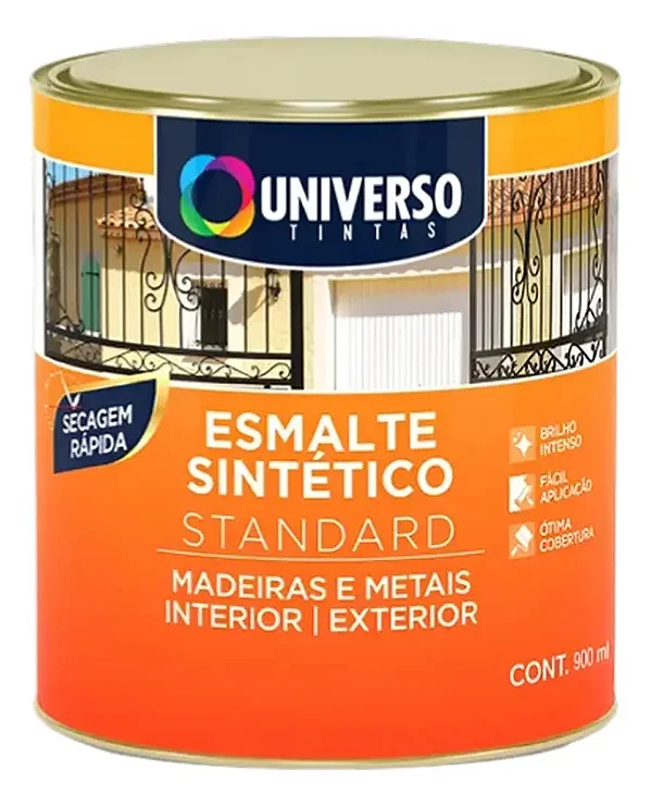 Tinta Esmalte Sintetico Branco Brilhante 900ml Universo