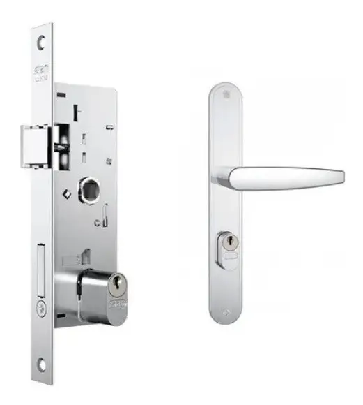 Fechadura Stam Exter. 601/33-esp. Inox (g)porta