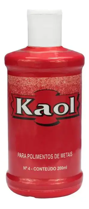 Kaol Polidor 200ml Para Metais Limpa Prata Original