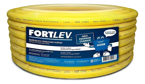Eletroduto Conduíte Fortlev 1 32mm Amarelo 25m