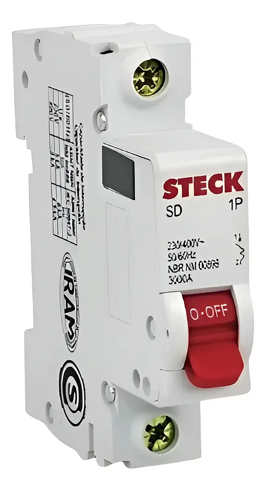Disjuntor Unipolar Din Steck 10a 16a 20a 25a 32a
