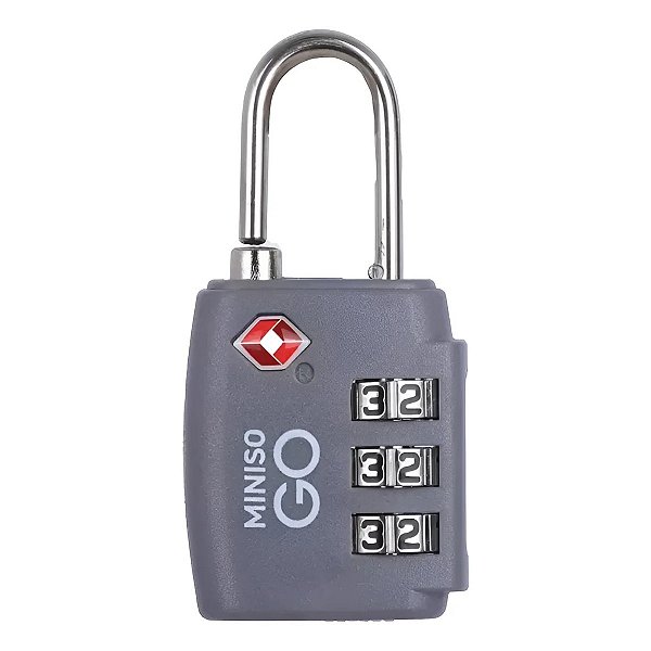 CADEADO SÉRIE MINISO GO CINZA ESCURO