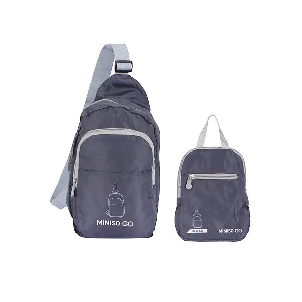 MOCHILA BOLSA TRANSVERSAL DOBRÁVEL MINISO