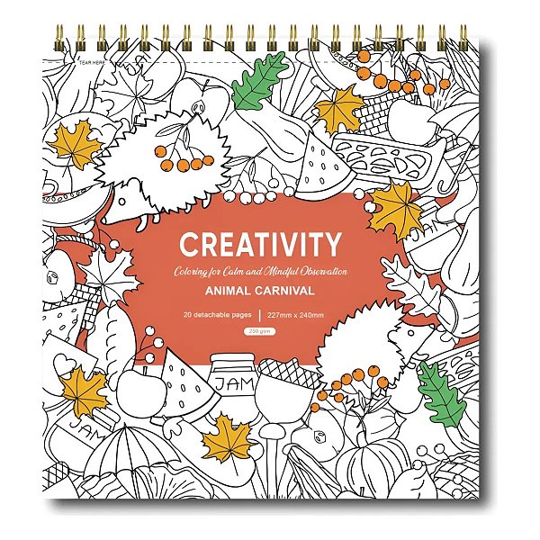 LIVRO DE COLORIR ANIMAIS SELVAGENS (20 FOLHAS) MINISO