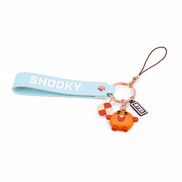Pingente BT21 Shooky Miniso Para Celular Bolsa Chave
