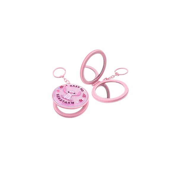 Espelho De Bolso Com Chaveiro Lilo & Stitch Disney Miniso