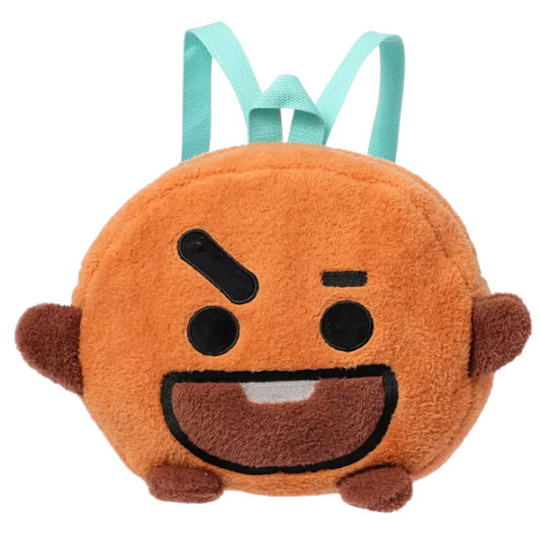 MOCHILA INFANTIL PELUCIA MACIA BT21 SHOOKY ORIGINAL MINISO