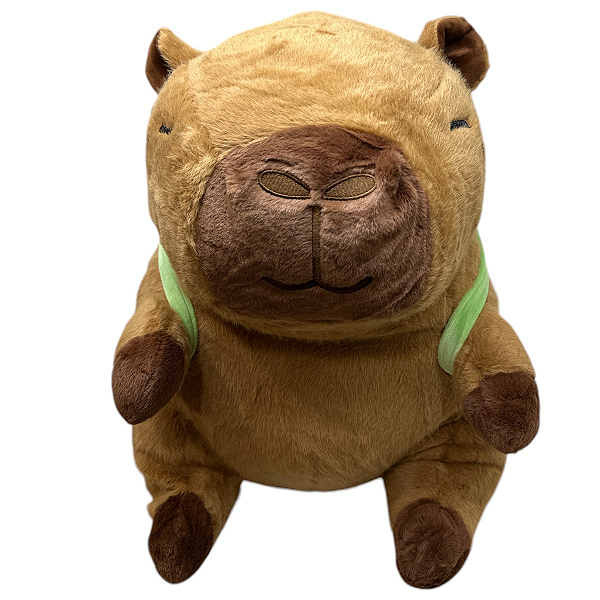 Capivara de Pelúcia de Mochila de Maçã Verde Antialérgica