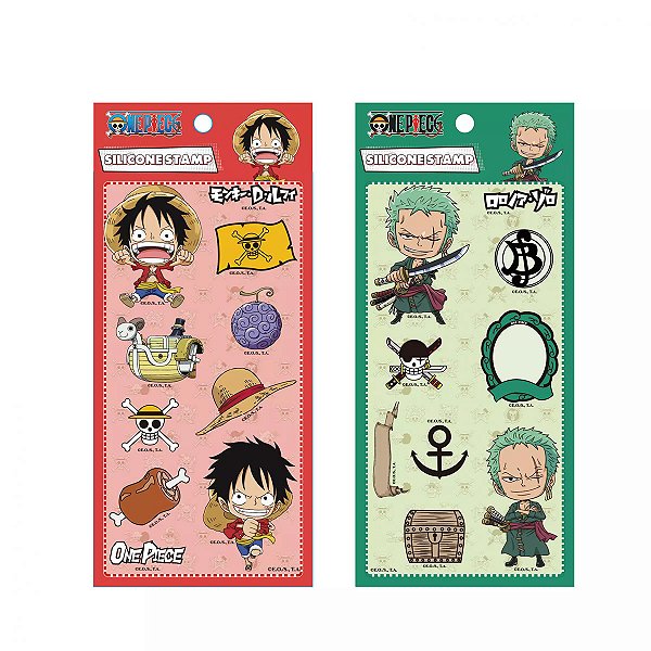 ADESIVOS TRANSPARENTES COLEÇÃO ONE PIECE MINISO .