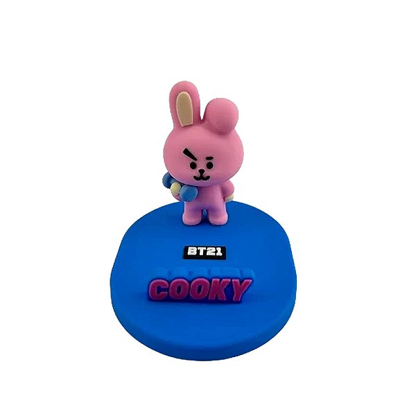 Suporte de Mesa Fofo para Celular BT21 Cooky Miniso