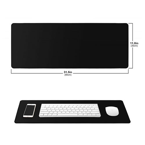 MOUSE PAD PRETO GRANDE - 80 CM X 30 CM