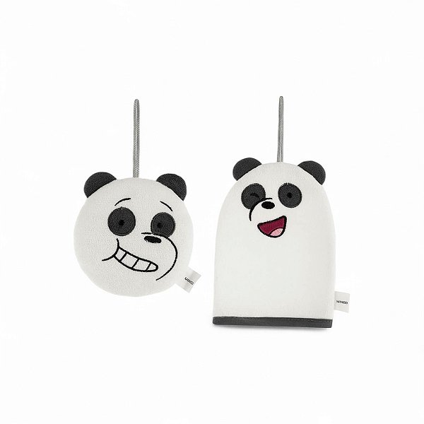 Kit Esponja E Luva Banho Panda We Bare Bears Miniso