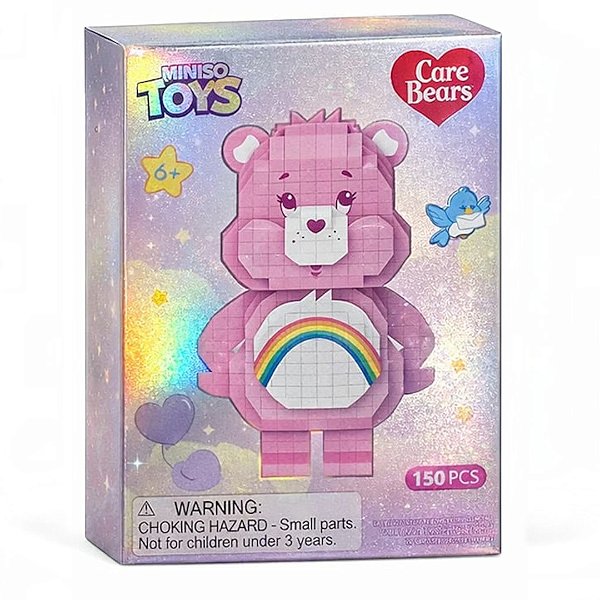 BLOCO MONTAR URSINHO CARINHOSO ROSA 460 PÇS MINISO