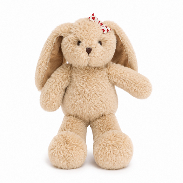 PELUCIA FOFINHA DE COELHO COM LAÇO 20CM MINISO