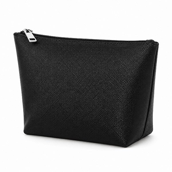 NECESSAIRE TRAPEZIO BASICA PRETA MINISO
