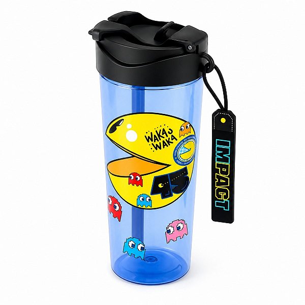 GARRAFA BICO DUPLO PAC-MAN 650ML