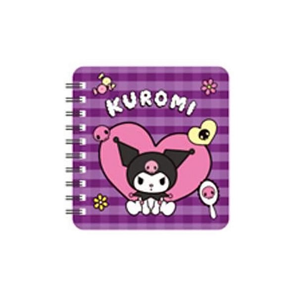 Caderno Kuromi Sanrio 80 Folhas Capa Dura Miniso